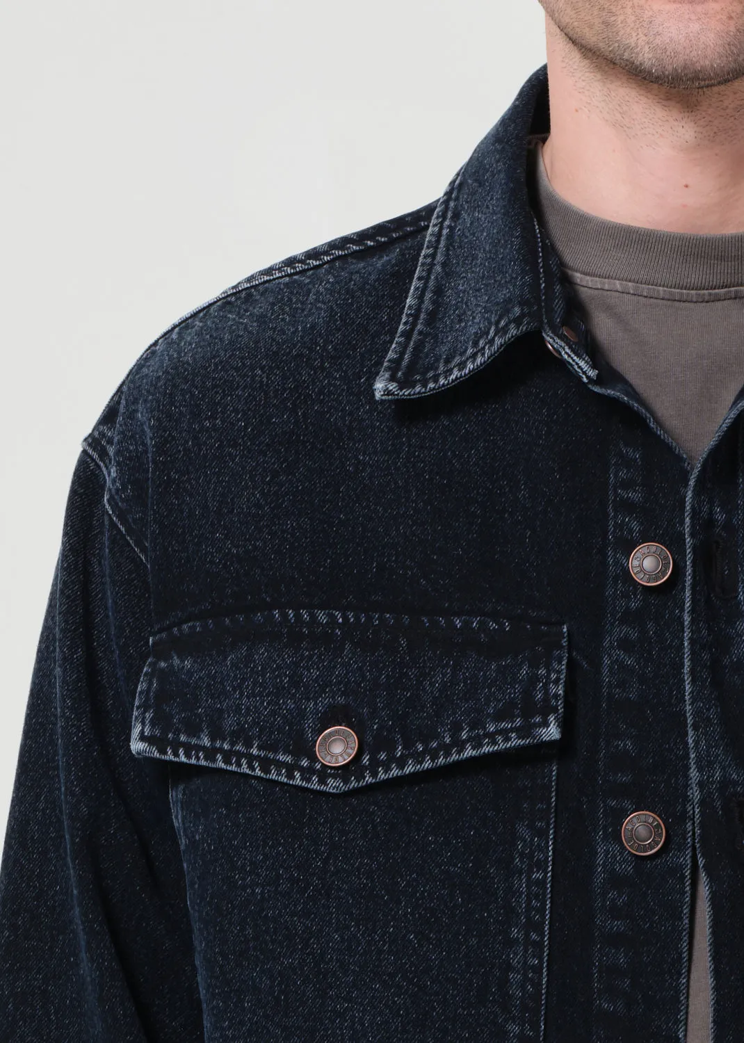 Park Denim Shirt Jacket in Boyd sold by Agolde product image thumbnail 5