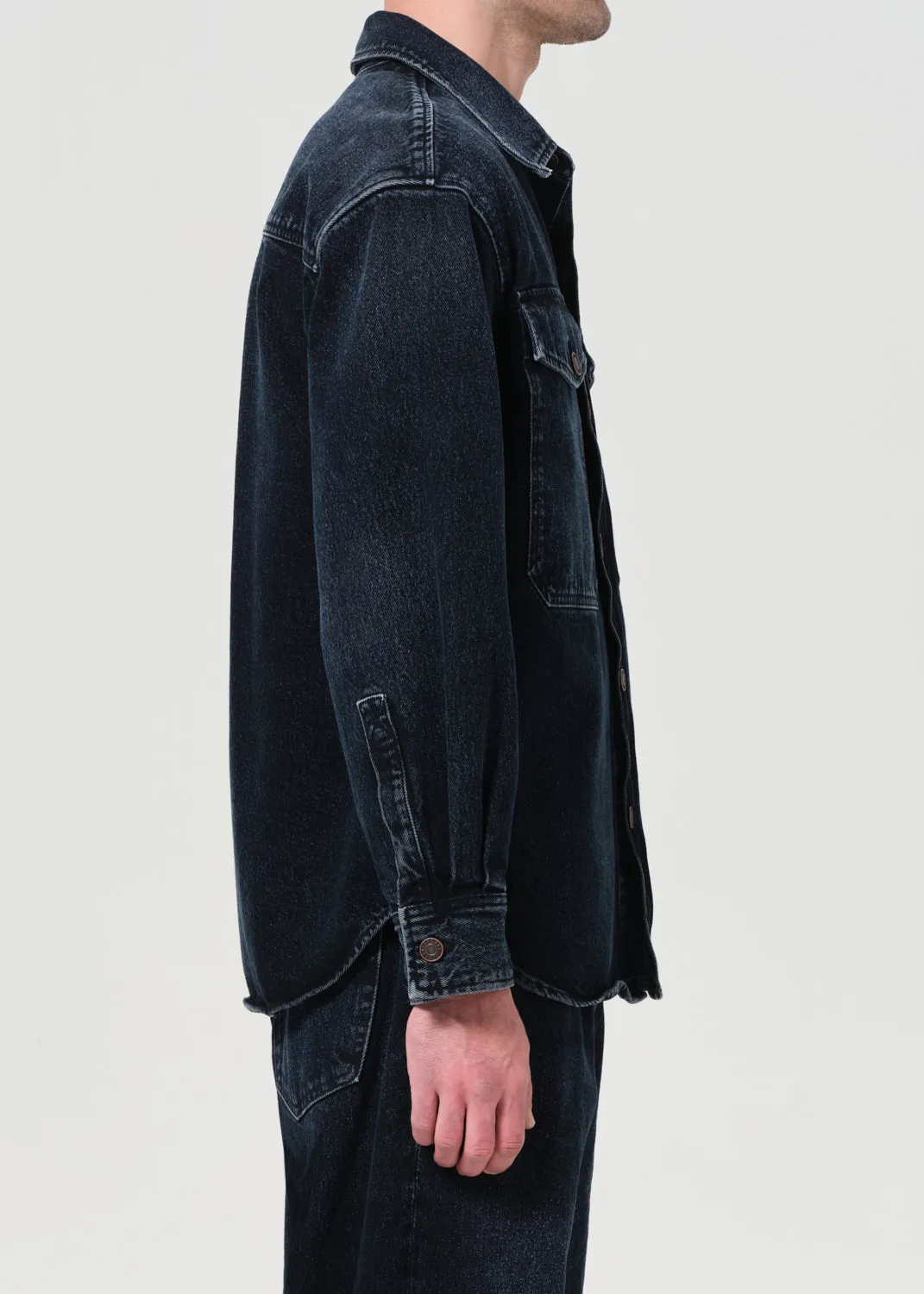 Park Denim Shirt Jacket in Boyd sold by Agolde product image thumbnail 3
