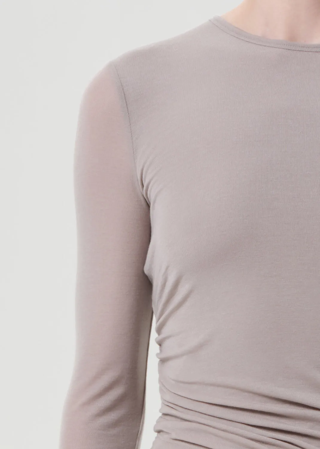 Eve Twist Tee in Dolphin sold by Agolde product image thumbnail 5