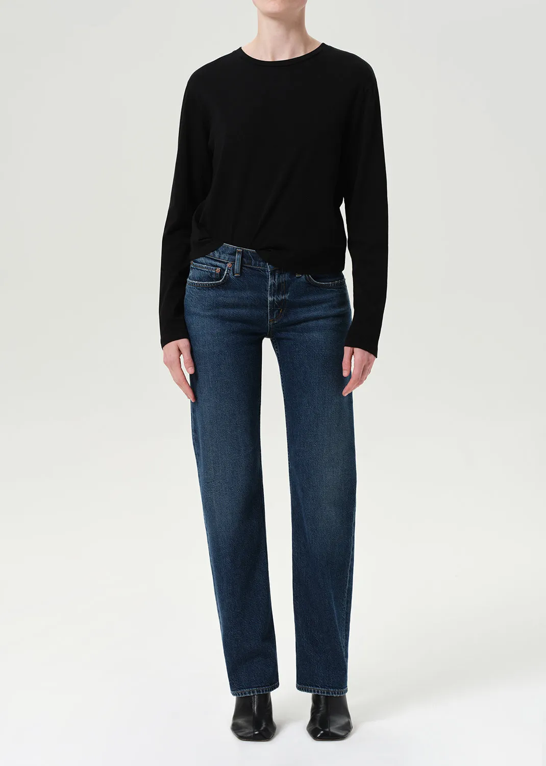 Low Rise Slim 29" (Comfort Stretch) in Slick sold by Agolde