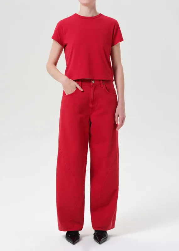 Twist Jean in Tomato sold by Agolde