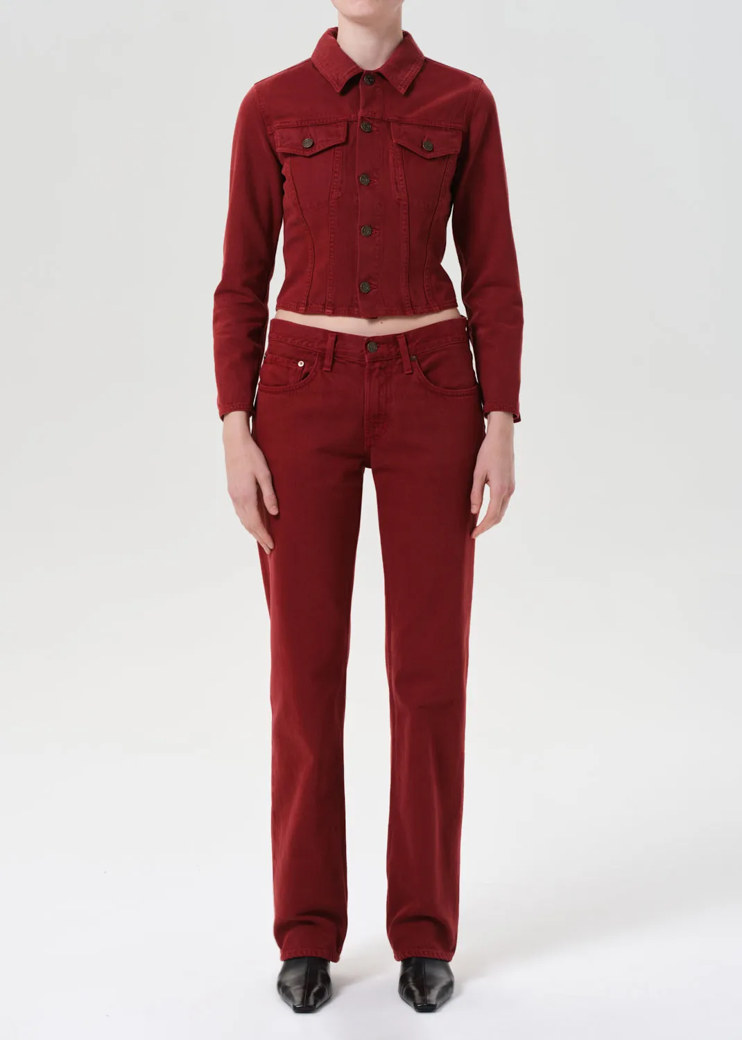 Low Rise Slim in Brick sold by Agolde