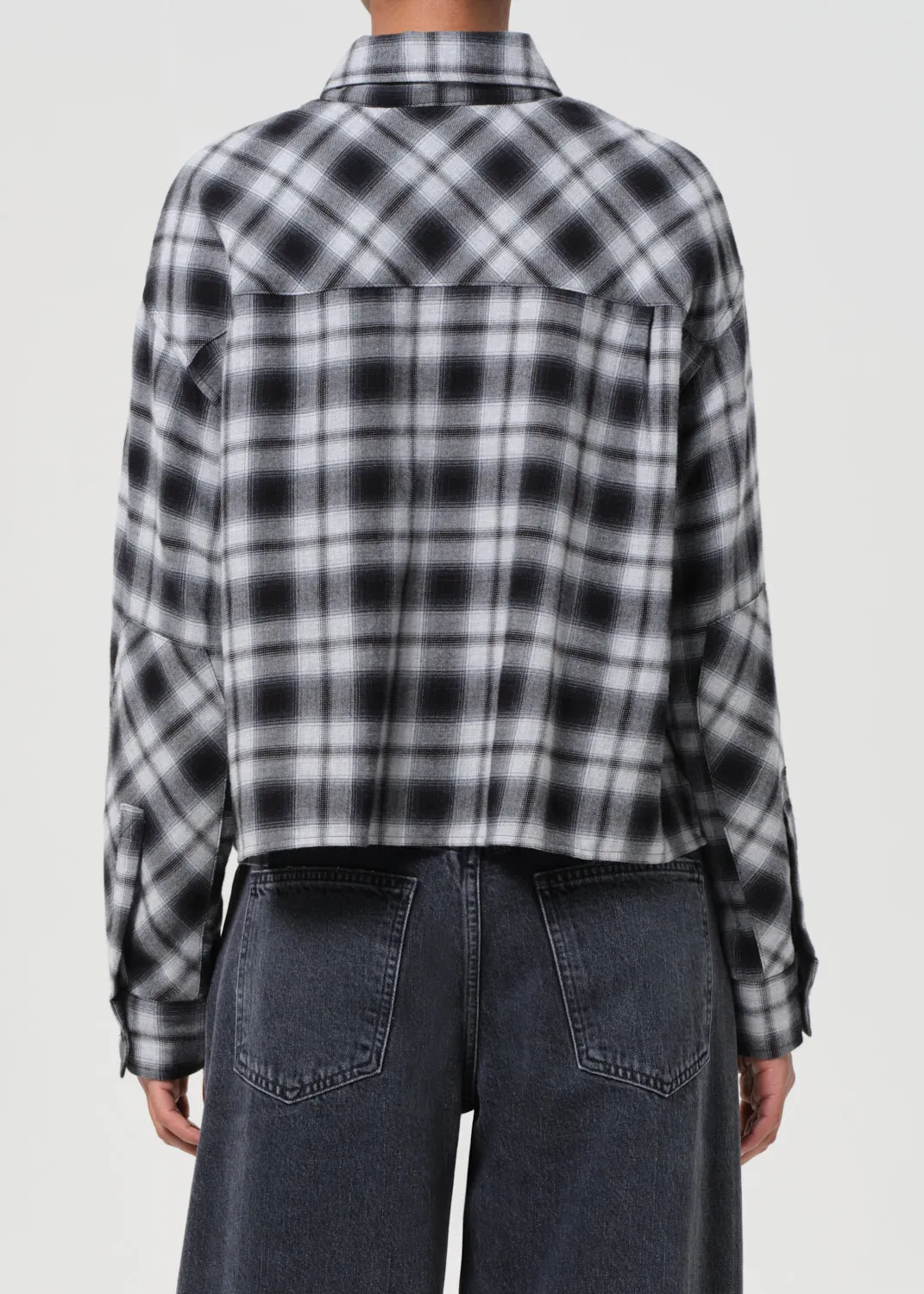 Comer Shirt in Nero Check sold by Agolde product image thumbnail 2