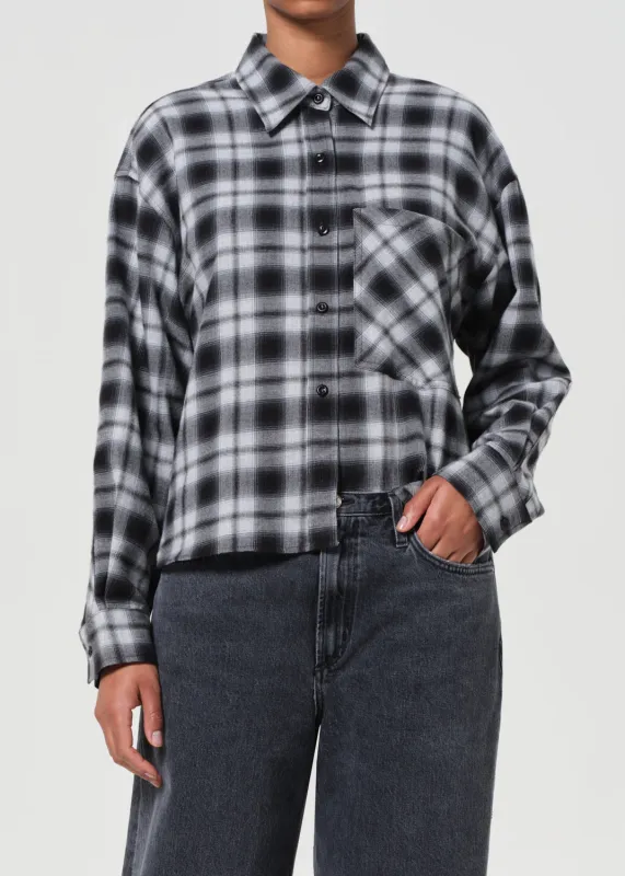 Comer Shirt in Nero Check sold by Agolde