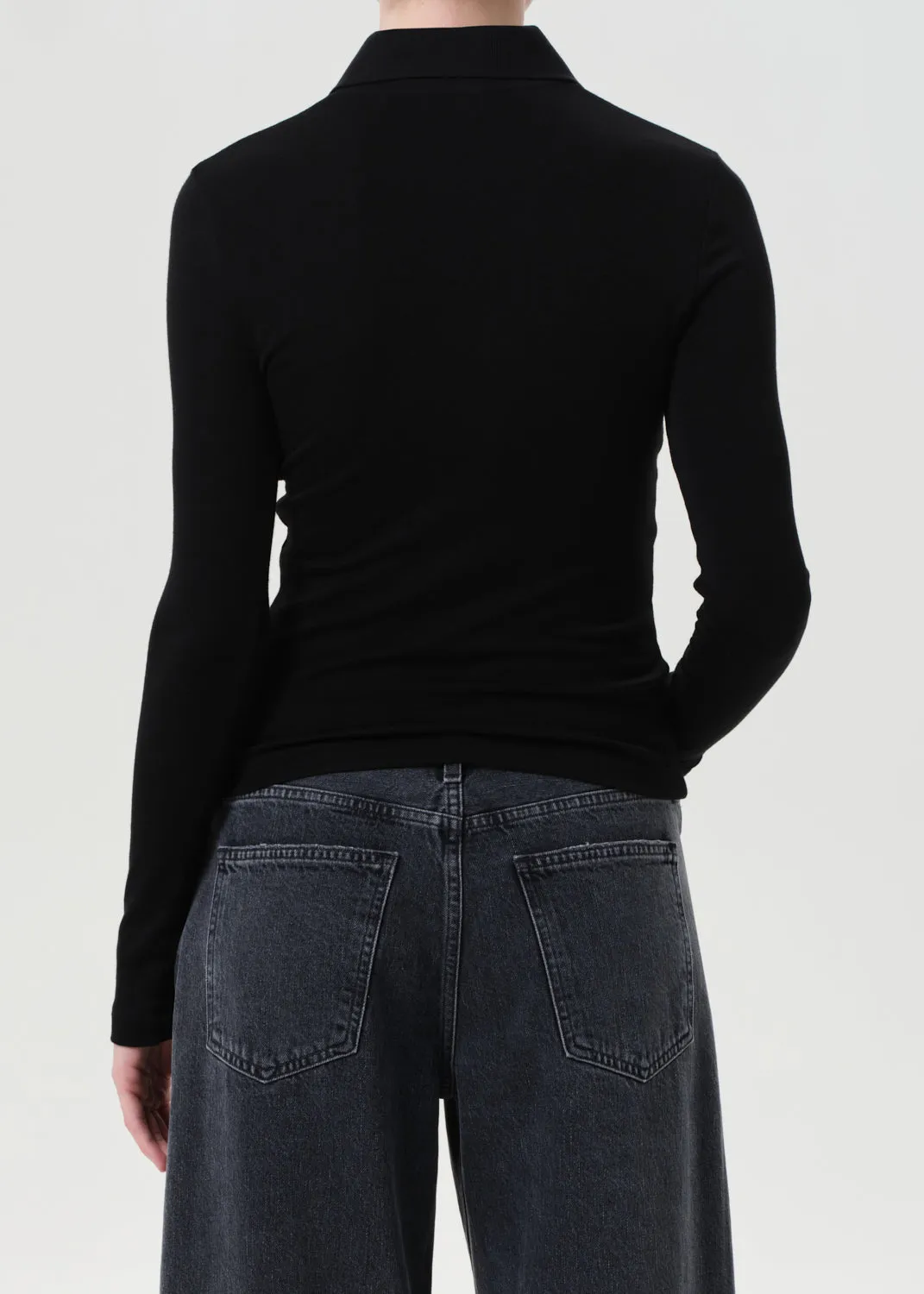 Amos Polo in Black sold by Agolde product image thumbnail 2