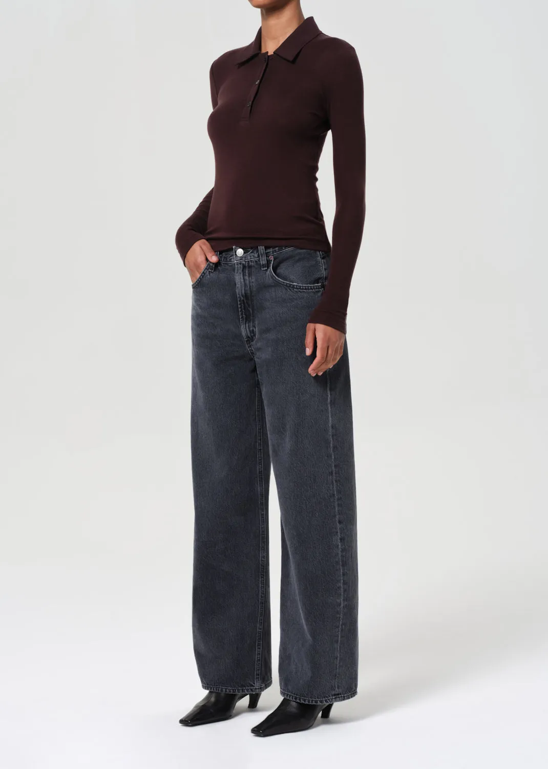 Amos Polo in Root sold by Agolde product image thumbnail 5