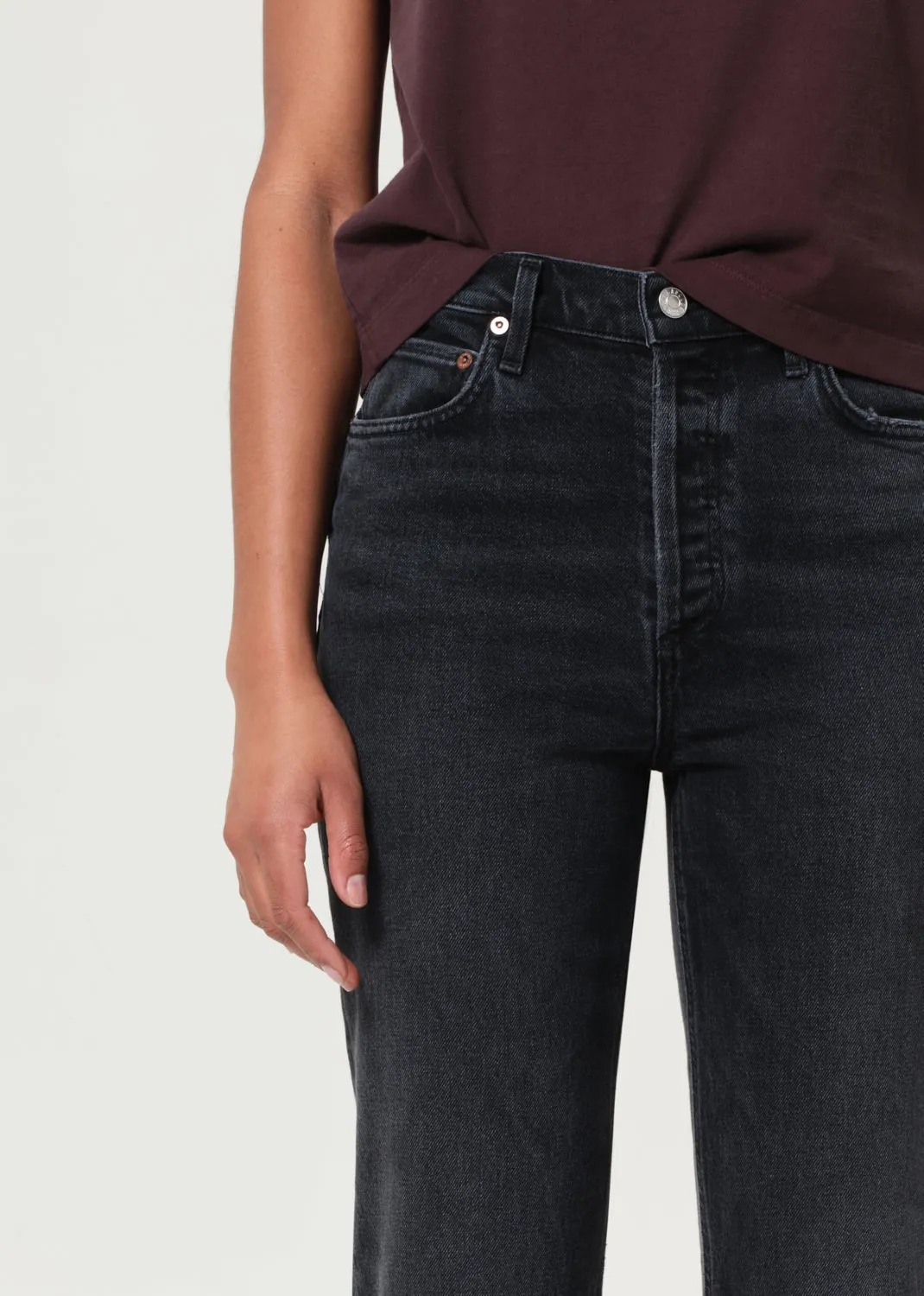 90's Pinch Waist Crop (Comfort Stretch) in Radius sold by Agolde product image thumbnail 5