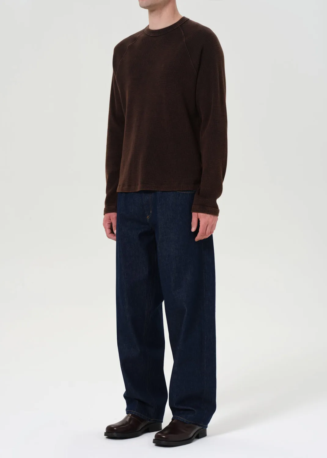 Payson Waffle Tee in Aerosol sold by Agolde product image thumbnail 5