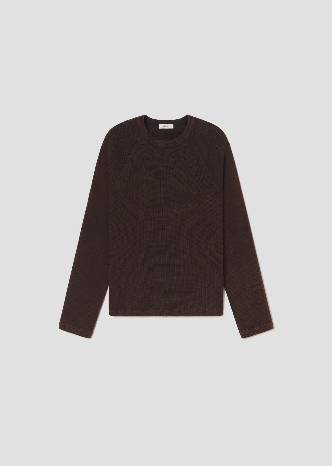 Payson Waffle Tee in Aerosol sold by Agolde