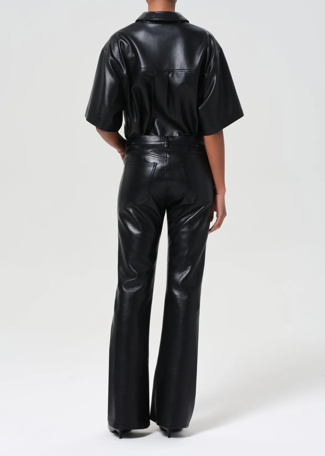 Mid Rise Kick Boot (Recycled Leather) in Detox sold by Agolde product image thumbnail 5