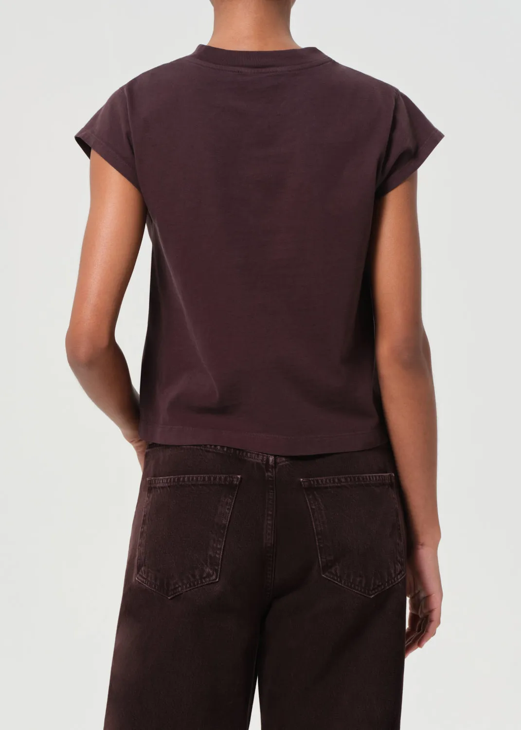 Bryce Cap Sleeve Tee in Root sold by Agolde product image thumbnail 3