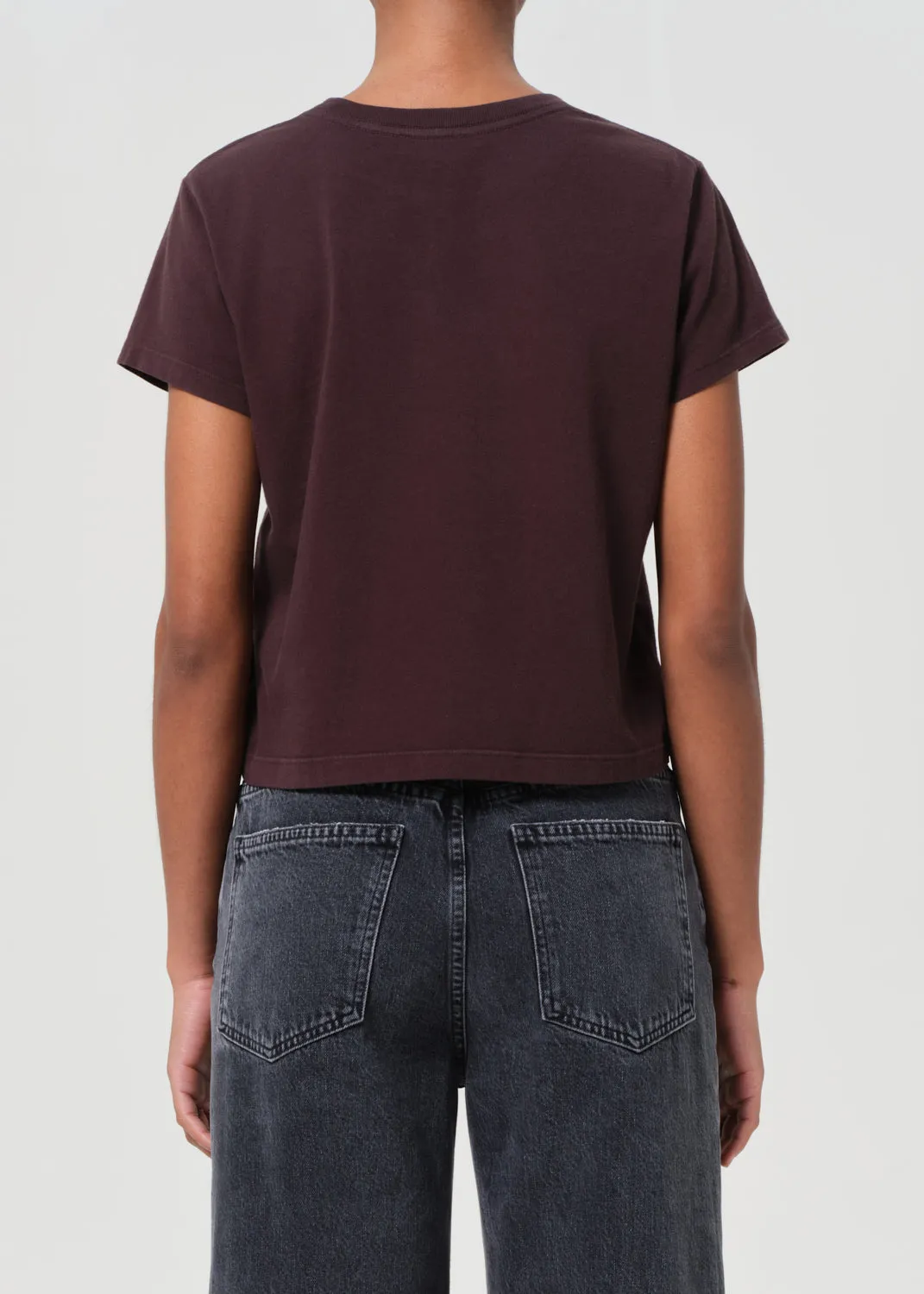 Adine Shrunken Tee in Root sold by Agolde product image thumbnail 3