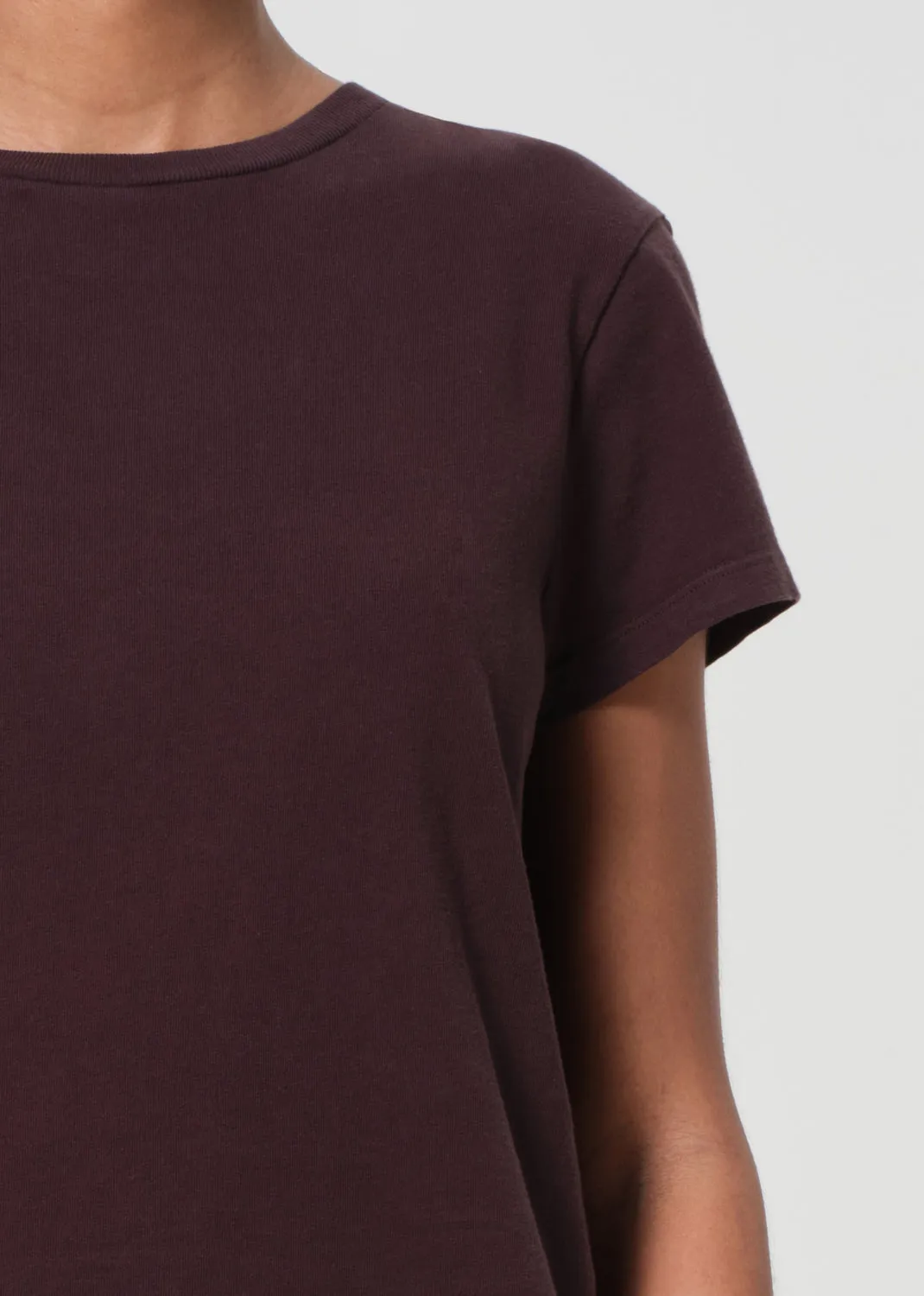 Adine Shrunken Tee in Root sold by Agolde product image thumbnail 4