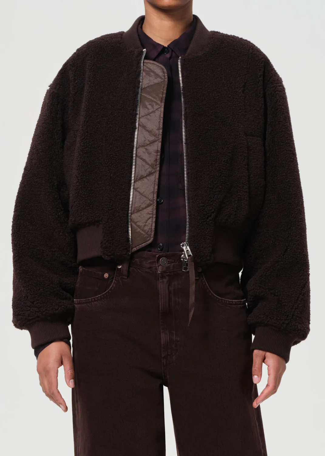 Iona Skye Jacket in Chocolate sold by Agolde