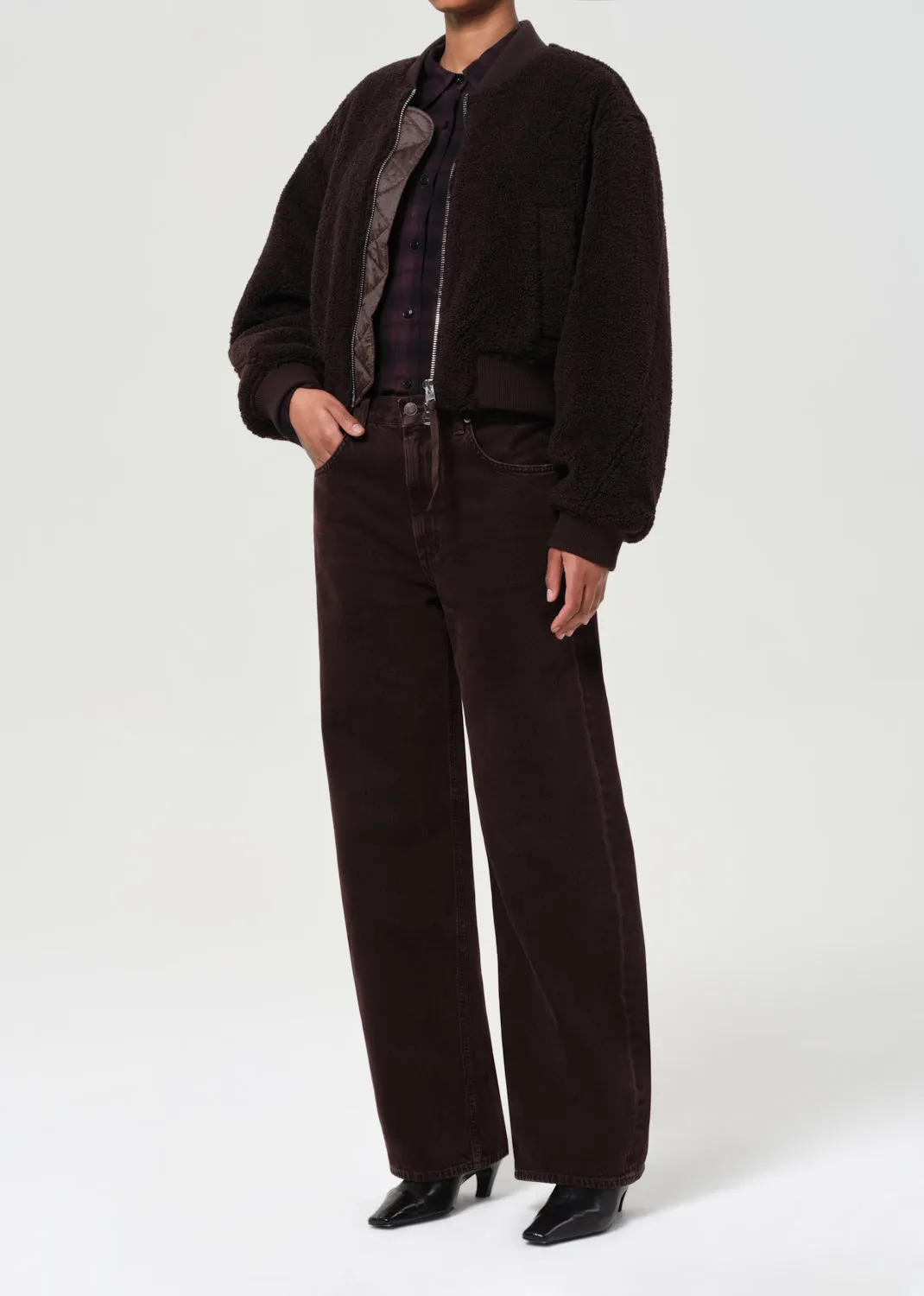 Iona Skye Jacket in Chocolate sold by Agolde product image thumbnail 5