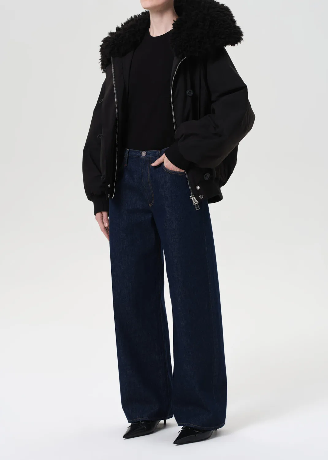 Camberly Snorkel Parka in Black sold by Agolde product image thumbnail 3