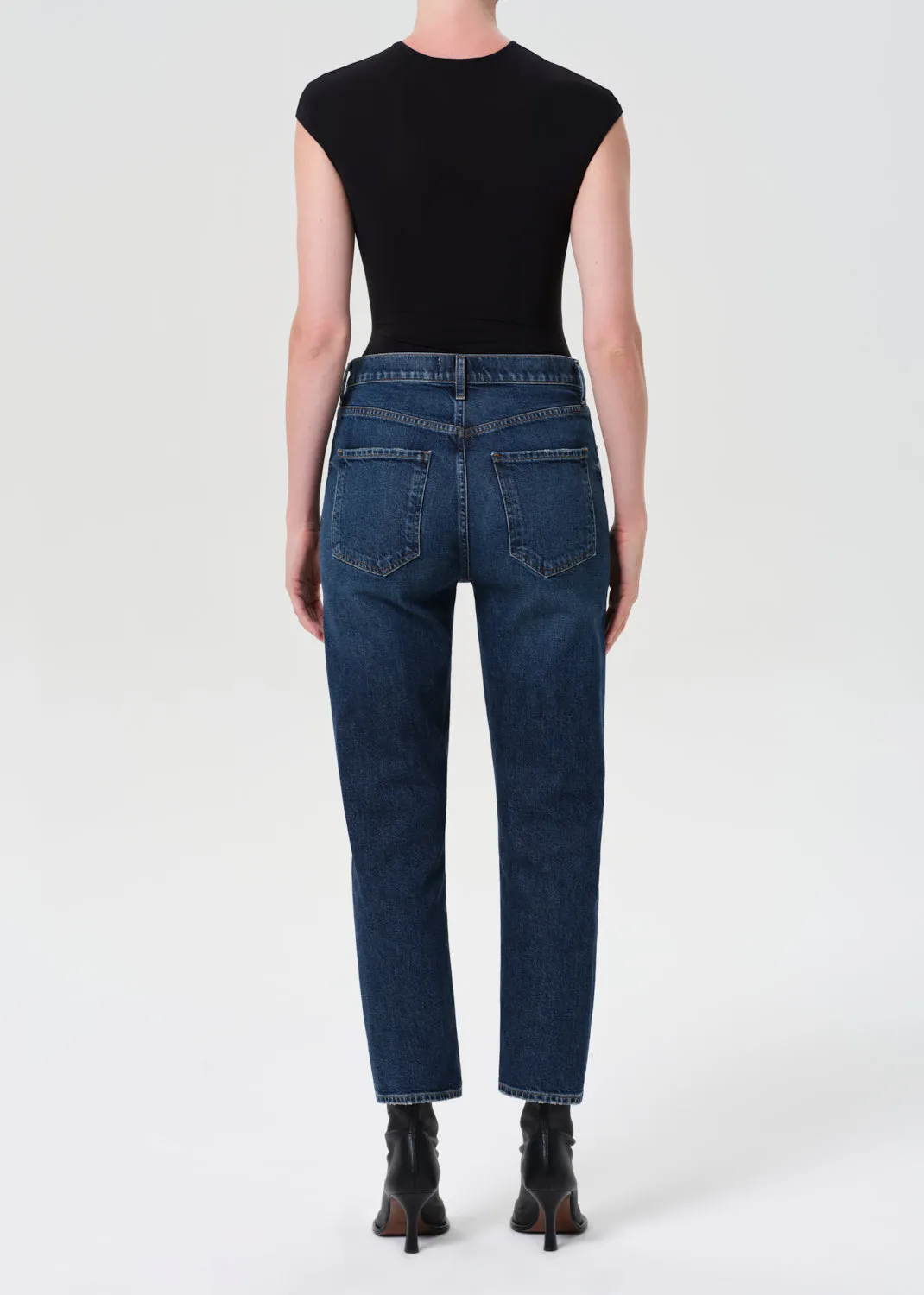 Riley High Rise Straight Crop (STRETCH) in Slick sold by Agolde product image thumbnail 2