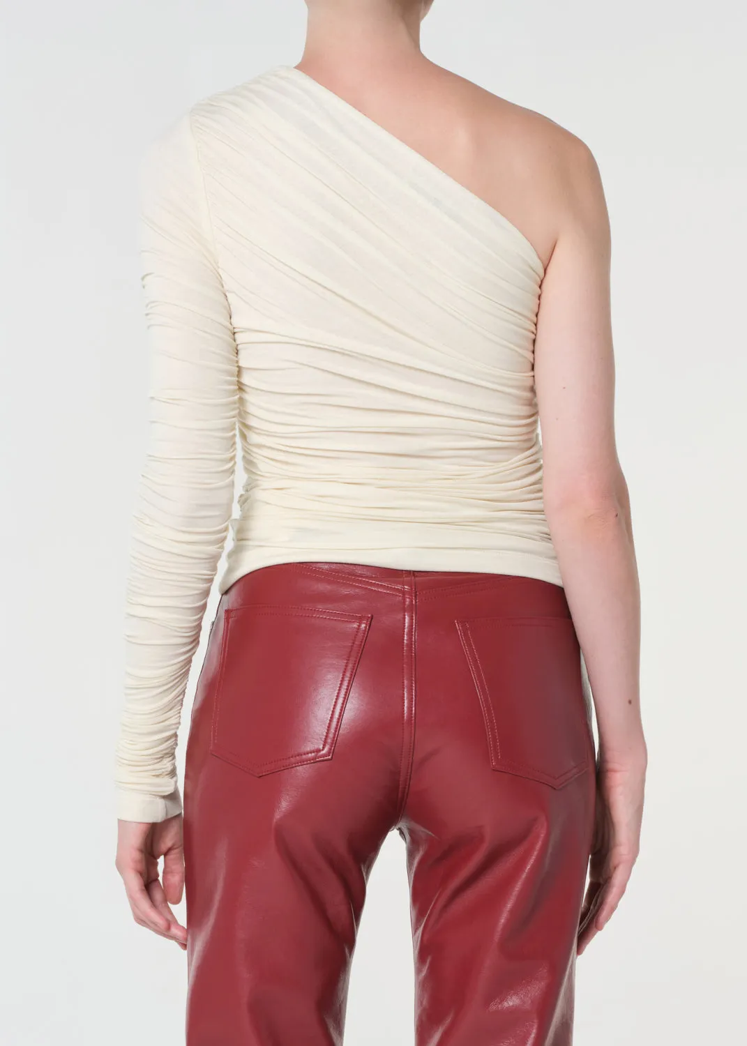 Annette Tee in Oat Milk sold by Agolde product image thumbnail 4