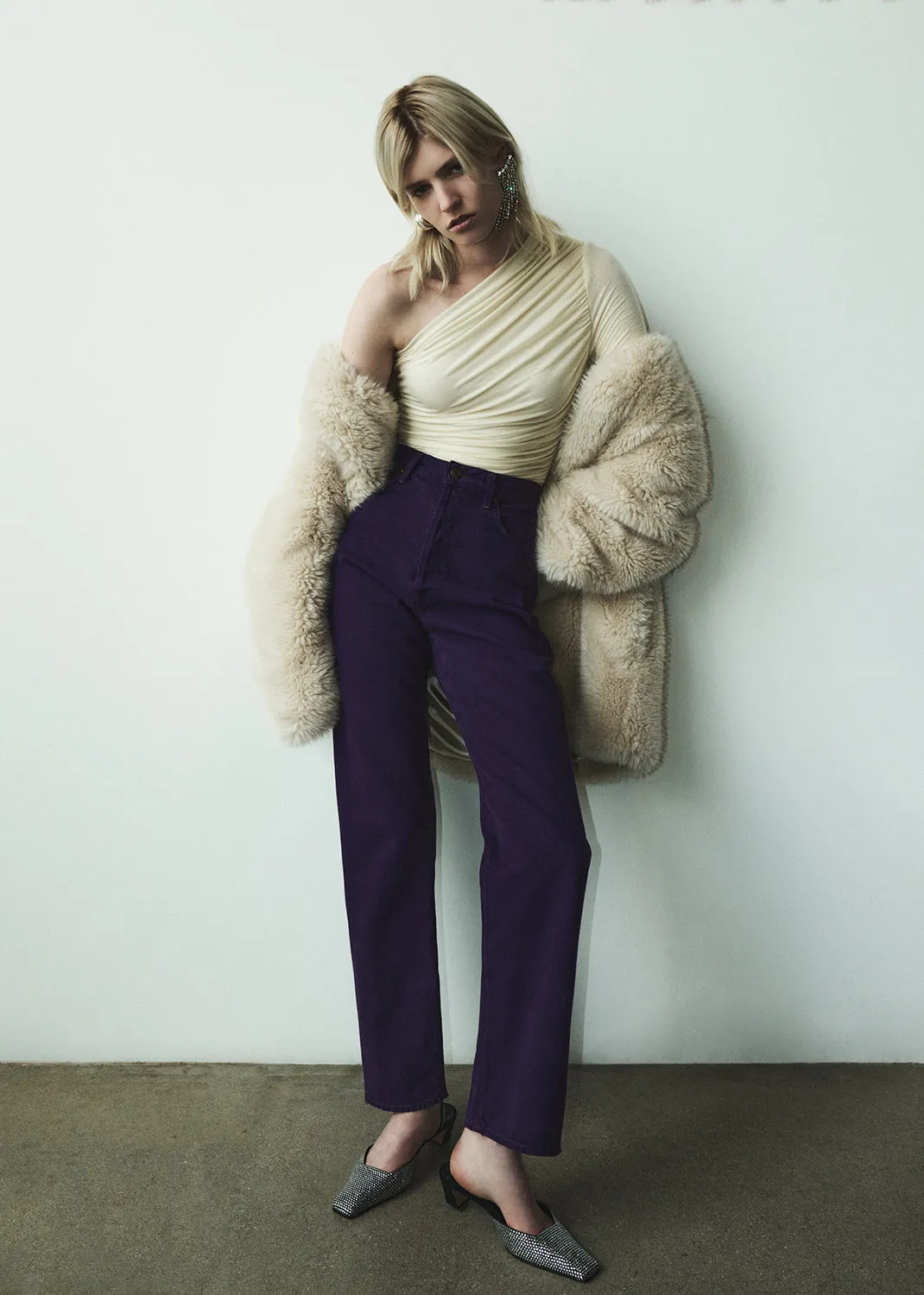 Annette Tee in Oat Milk sold by Agolde product image thumbnail 2