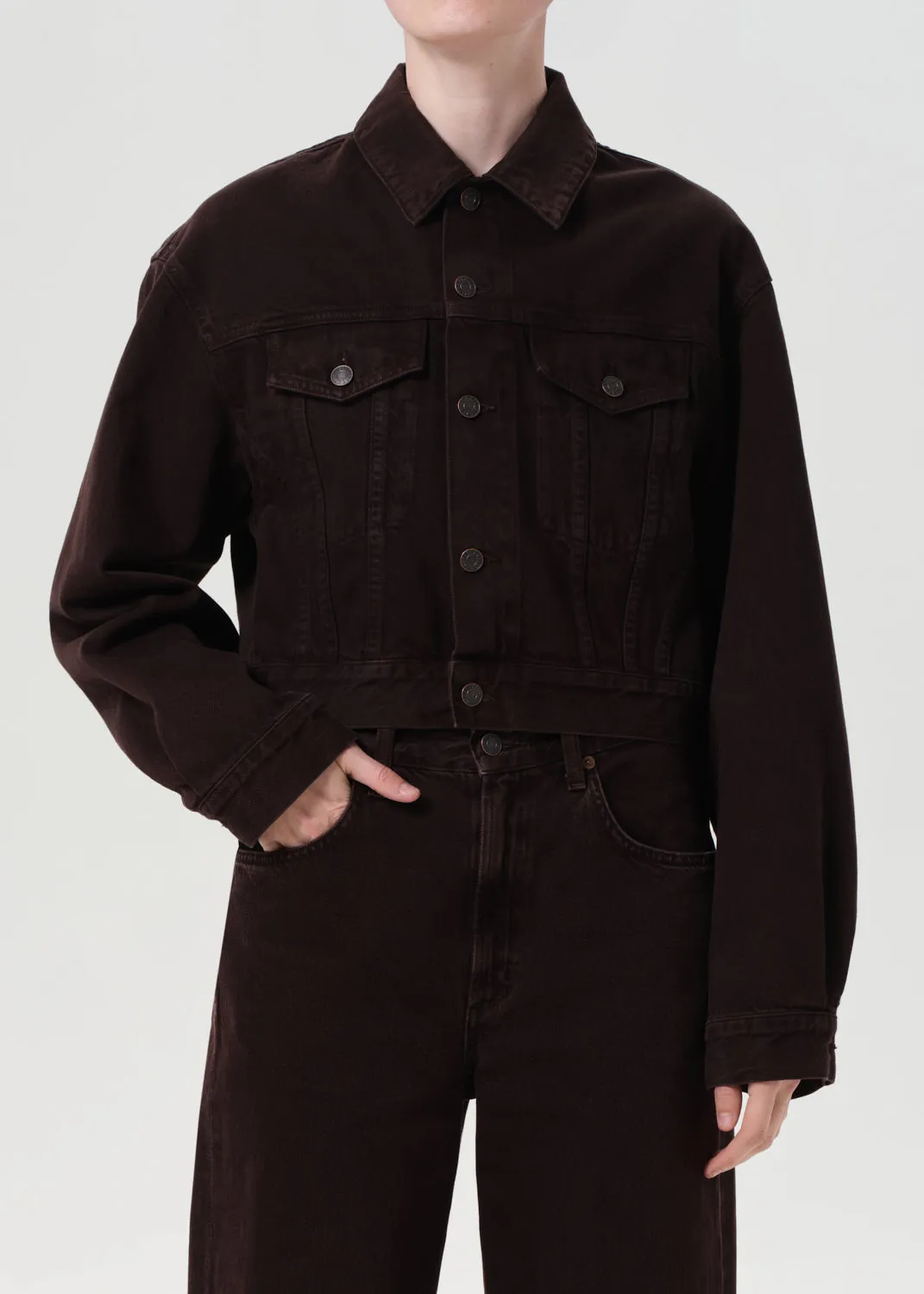 Radley Jacket in Sloe Berry sold by Agolde