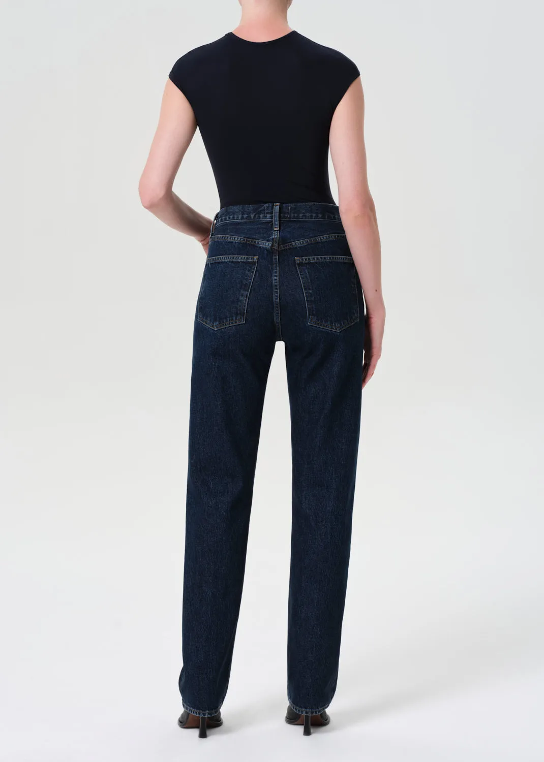 90's Pinch Waist High Rise Straight Long in Pendulum sold by Agolde product image thumbnail 2