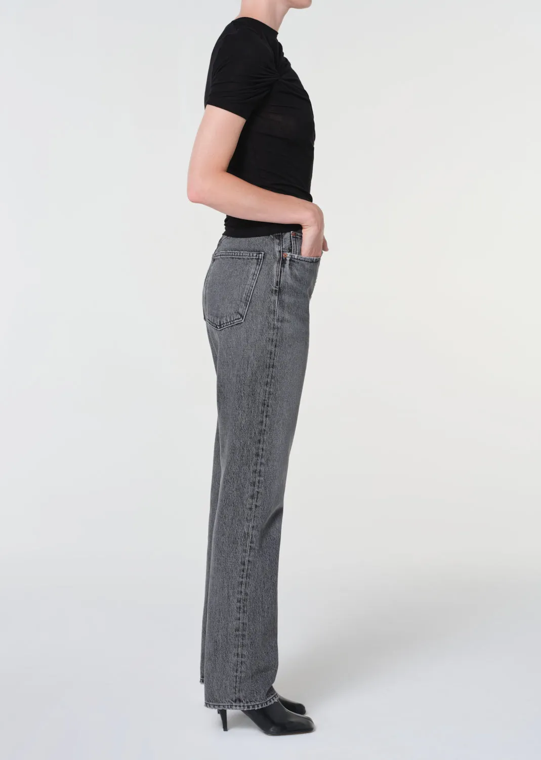 90's Pinch Waist High Rise Straight Long in Spirit sold by Agolde product image thumbnail 3