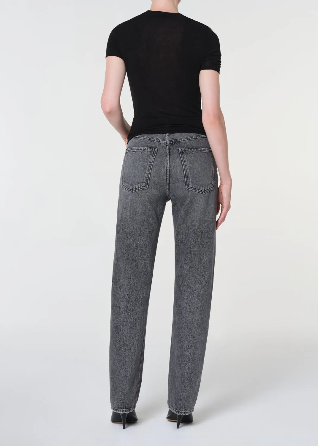 90's Pinch Waist High Rise Straight Long in Spirit sold by Agolde product image thumbnail 2