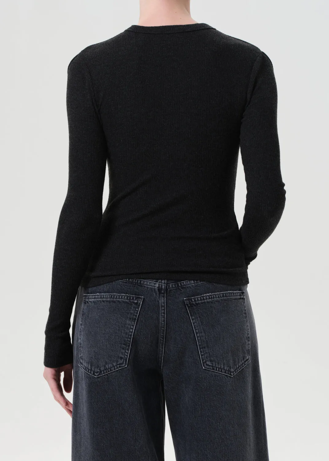 Pierce Long Sleeve Tee in Katniss sold by Agolde product image thumbnail 2