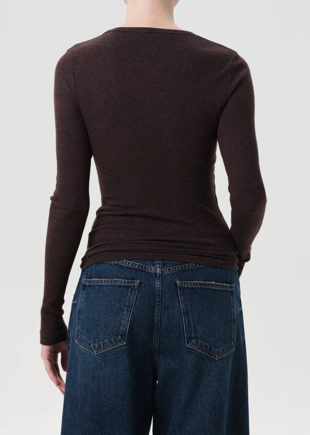 Delphi Slim Tee in Root sold by Agolde product image thumbnail 2