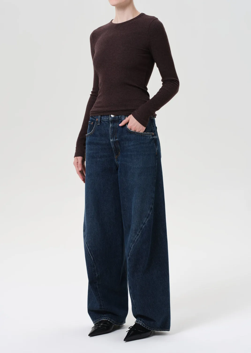 Delphi Slim Tee in Root sold by Agolde product image thumbnail 4