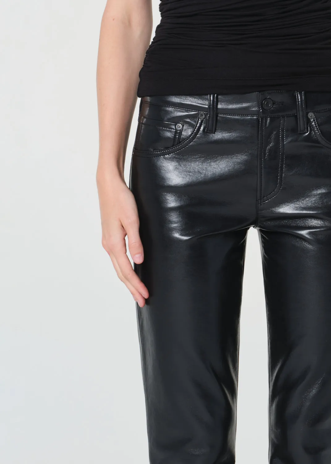 Cocktail Ankle Jean (Recycled Leather) in Detox sold by Agolde product image thumbnail 5