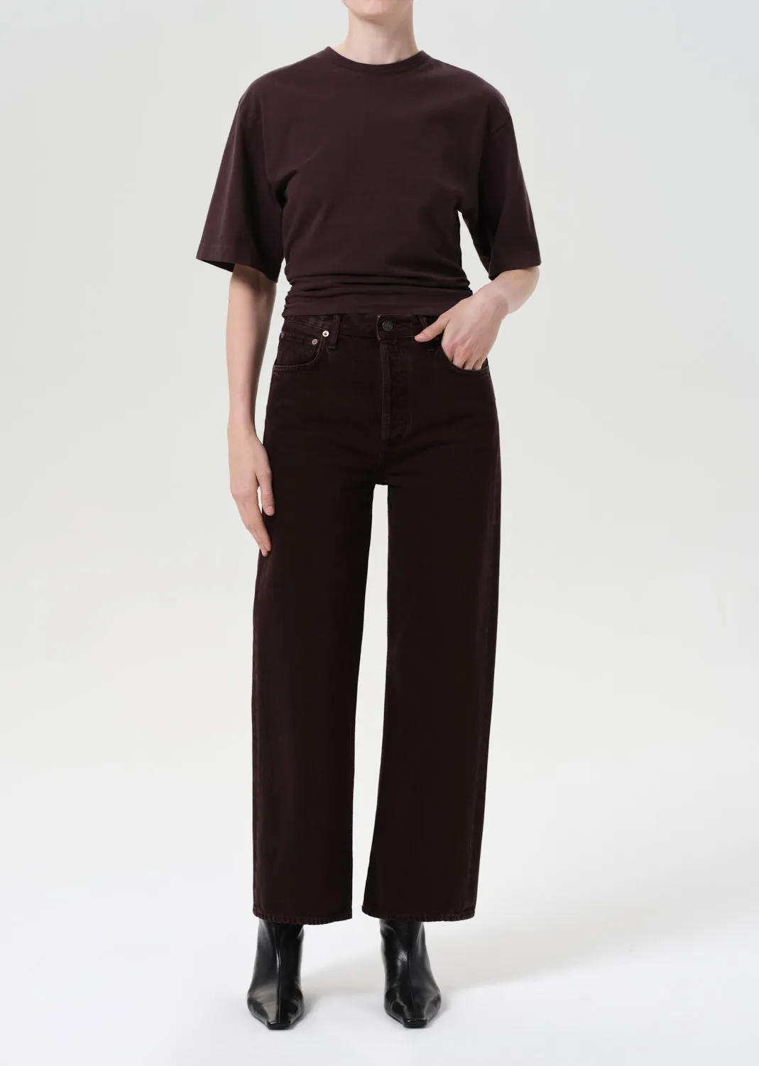 Ren Jean Petite 25" in Sloe Berry sold by Agolde