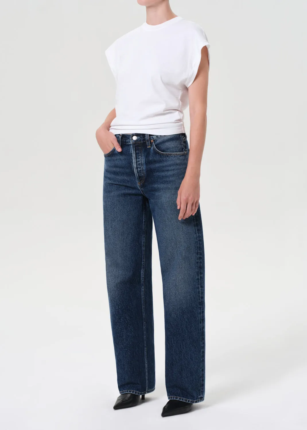Meg Tee in White sold by Agolde product image thumbnail 4