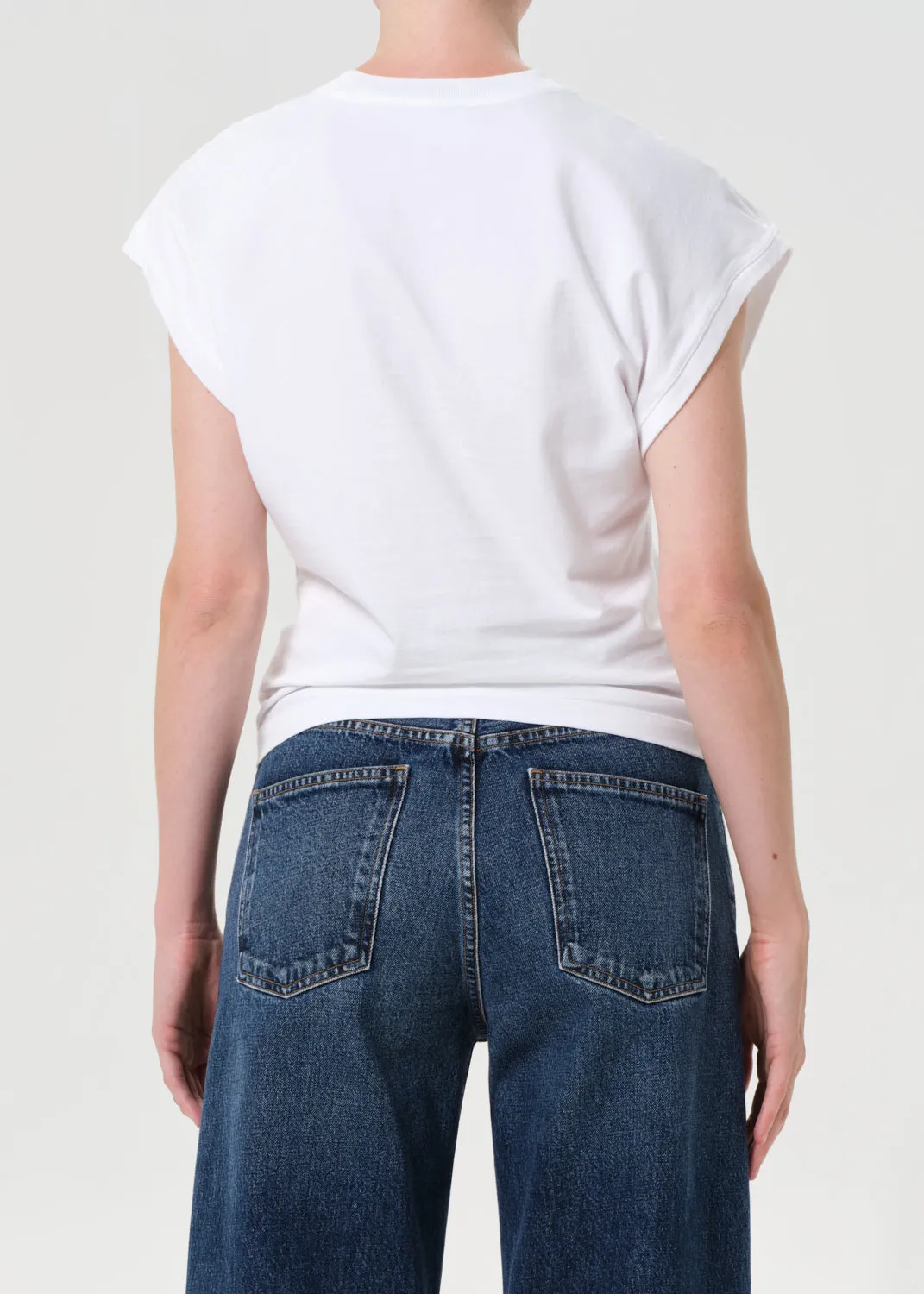 Meg Tee in White sold by Agolde product image thumbnail 2
