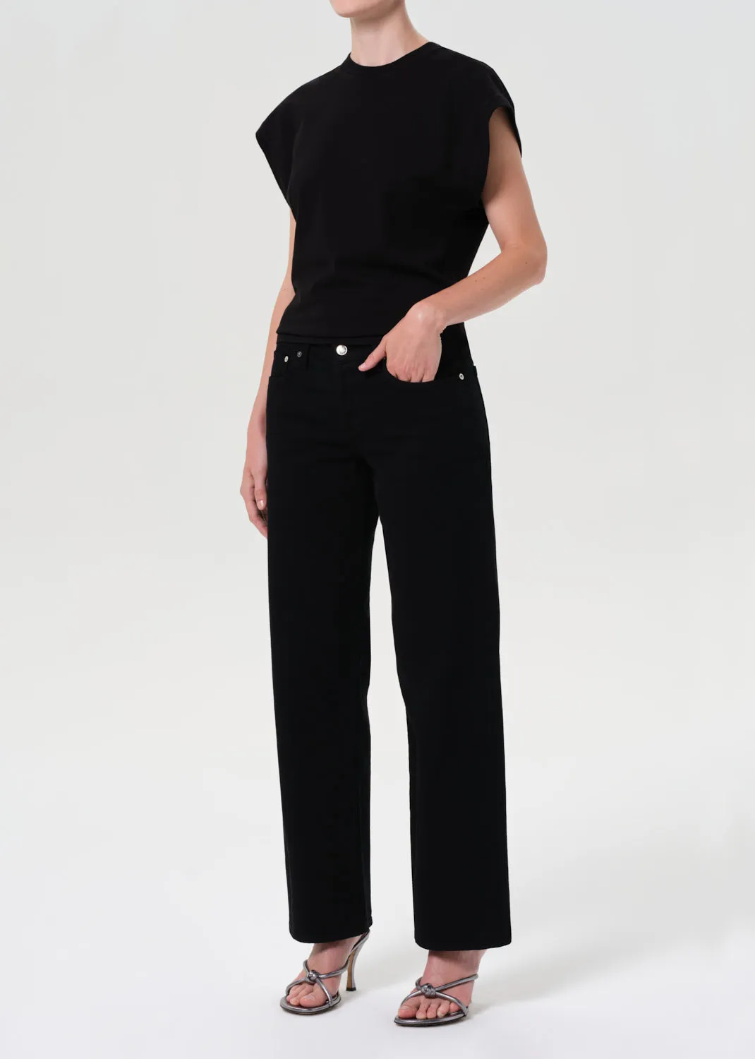 Meg Tee in Black sold by Agolde product image thumbnail 4