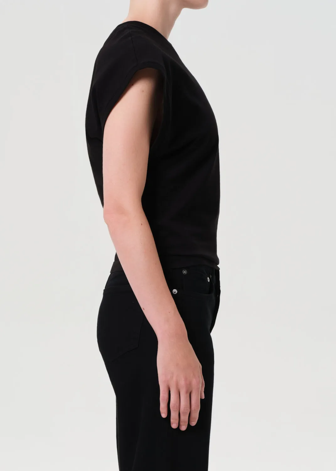 Meg Tee in Black sold by Agolde product image thumbnail 3