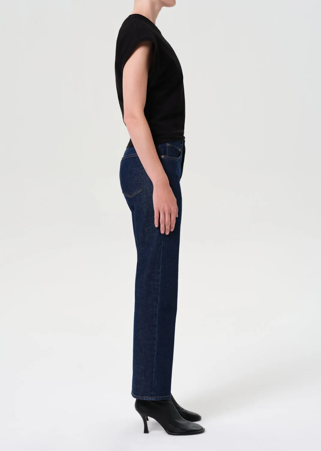 Mid Rise Kick Boot Ankle (Comfort Stretch) in Reissue sold by Agolde product image thumbnail 3