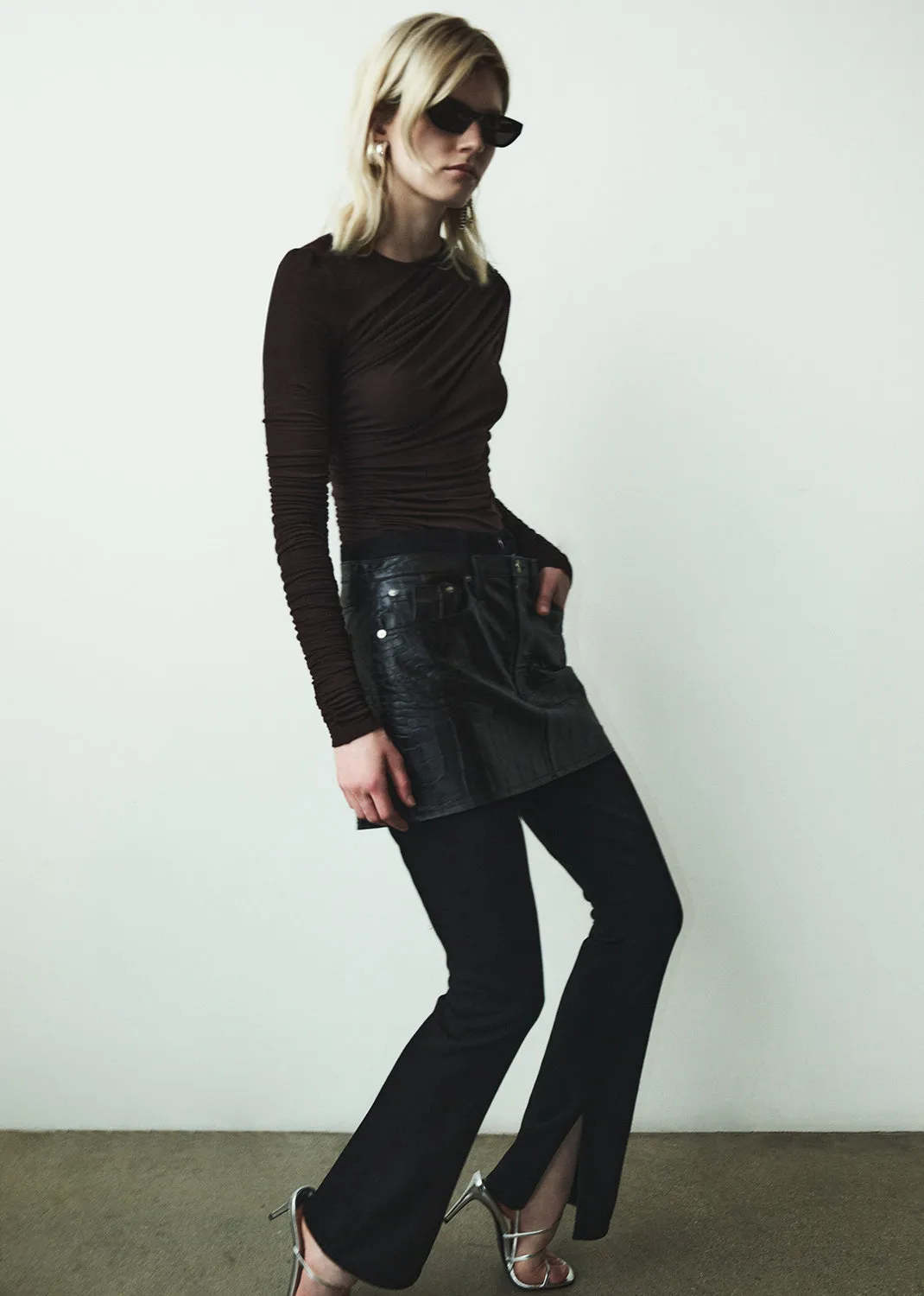 Ingram Split Skinny (Weightless Stretch) in Rinse sold by Agolde product image thumbnail 2