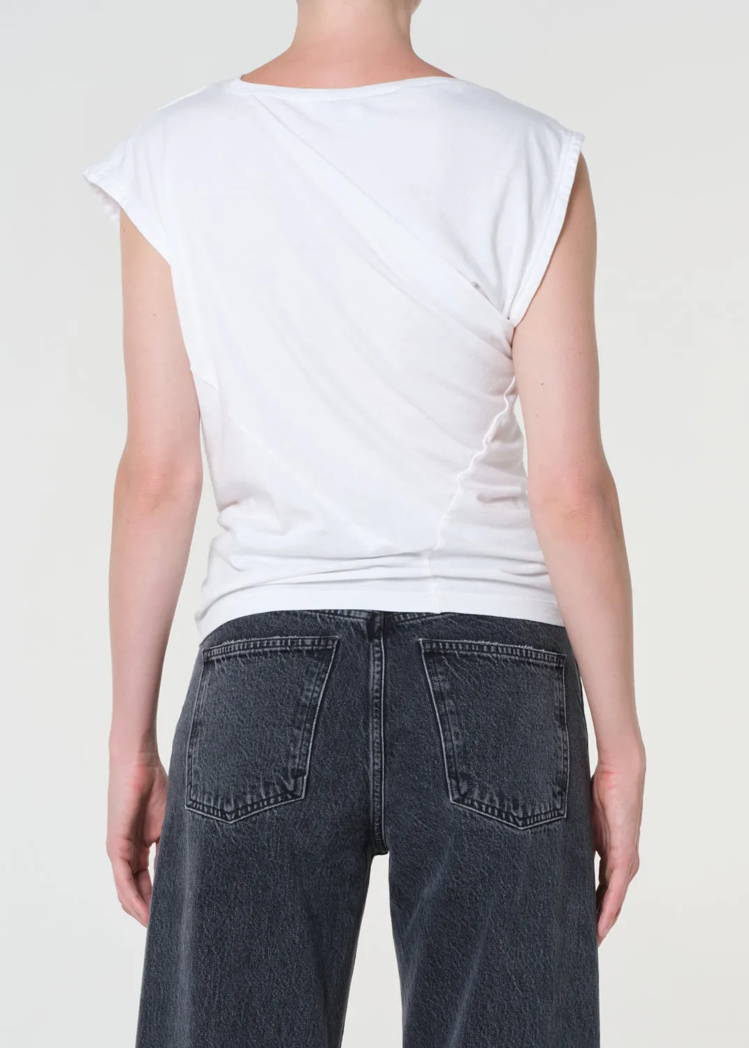 Beth Tee in White sold by Agolde product image thumbnail 2