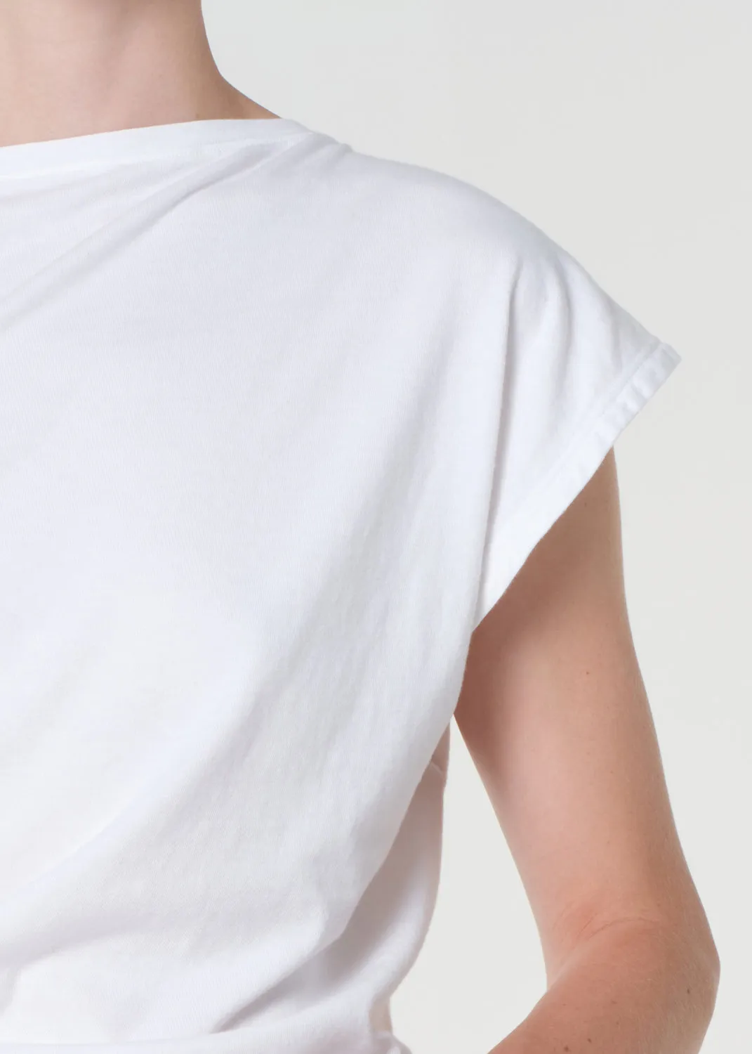 Beth Tee in White sold by Agolde product image thumbnail 5