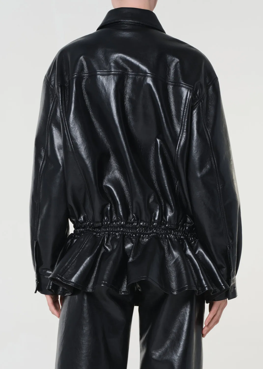 Rubik Jacket (Recycled Leather) in Detox sold by Agolde product image thumbnail 3