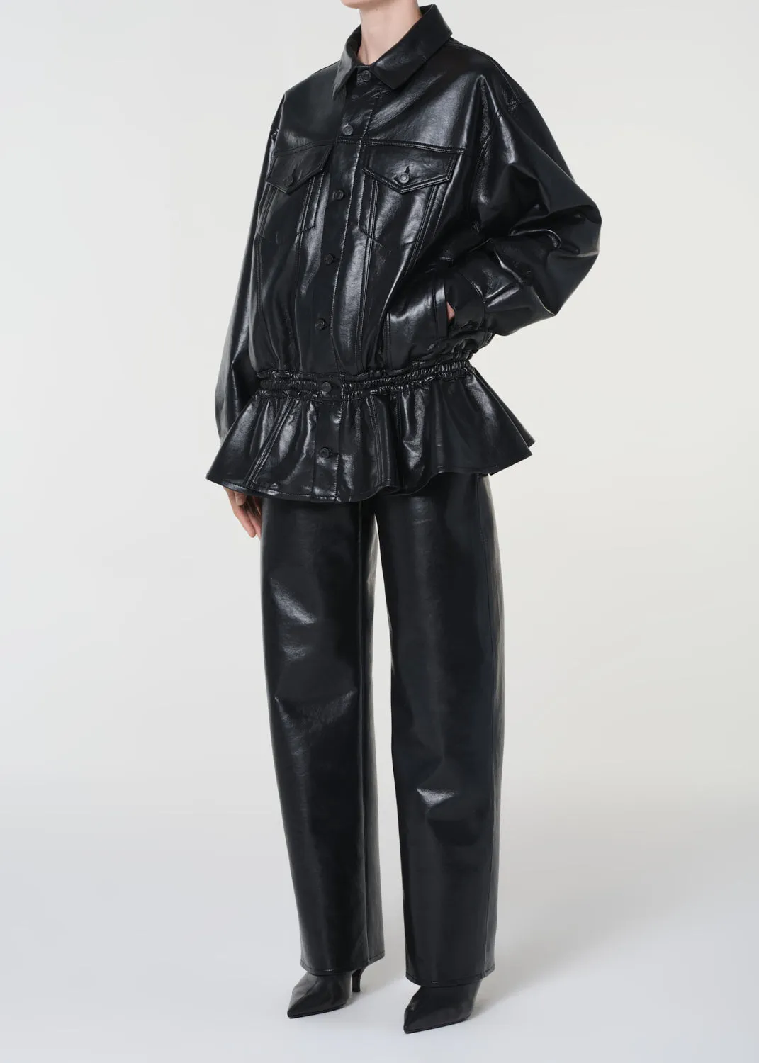 Rubik Jacket (Recycled Leather) in Detox sold by Agolde product image thumbnail 5