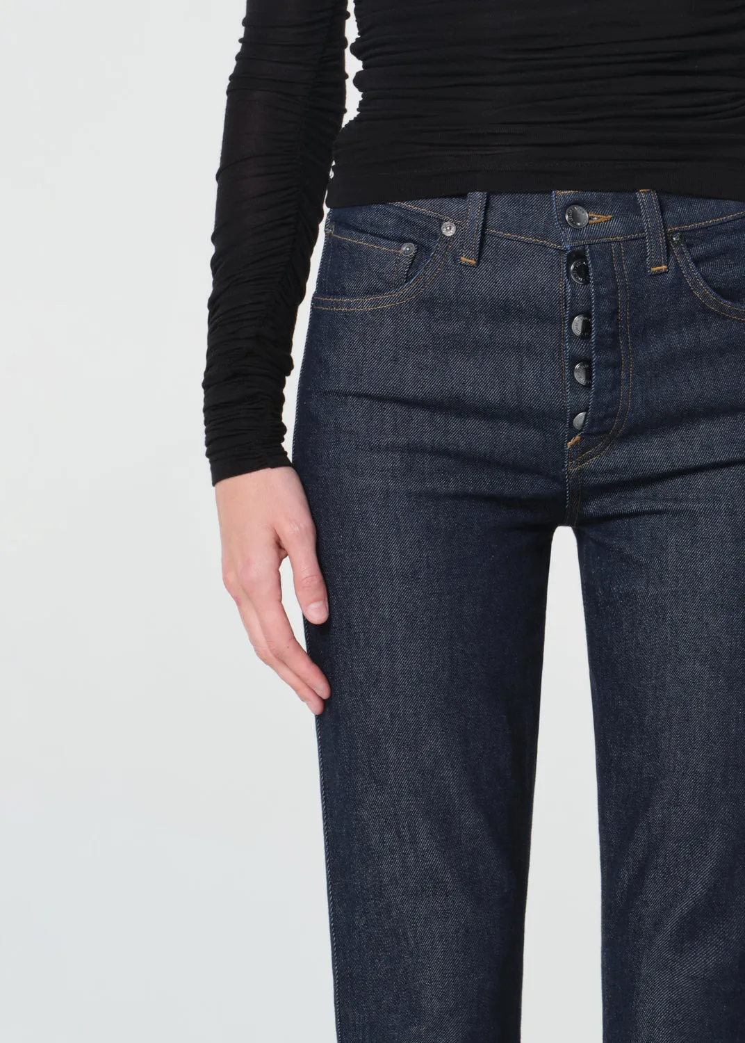 Jetta Stacked Skinny (Weightless Stretch) in Rinse sold by Agolde product image thumbnail 5