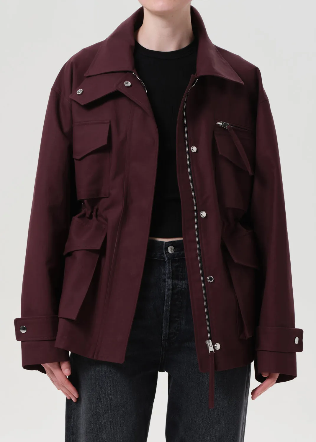 Aubrey Jacket in Root sold by Agolde