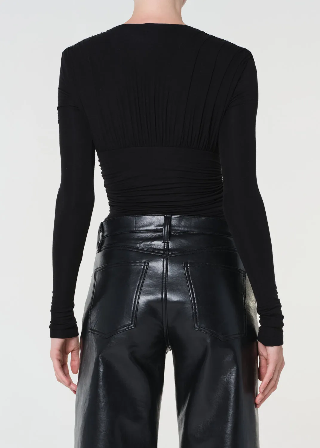 Abbi Bodysuit in Black sold by Agolde product image thumbnail 4