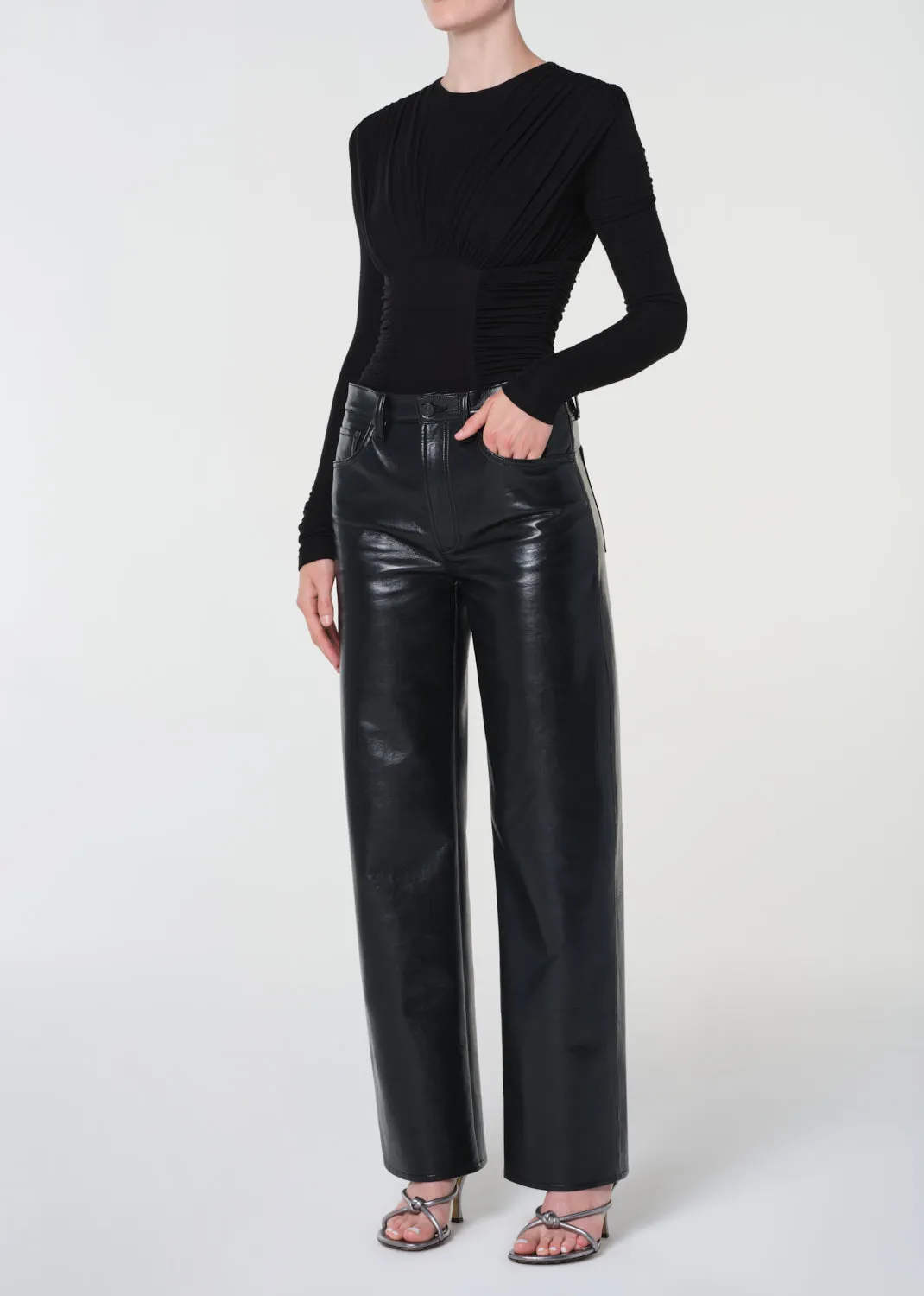 Abbi Bodysuit in Black sold by Agolde product image thumbnail 5