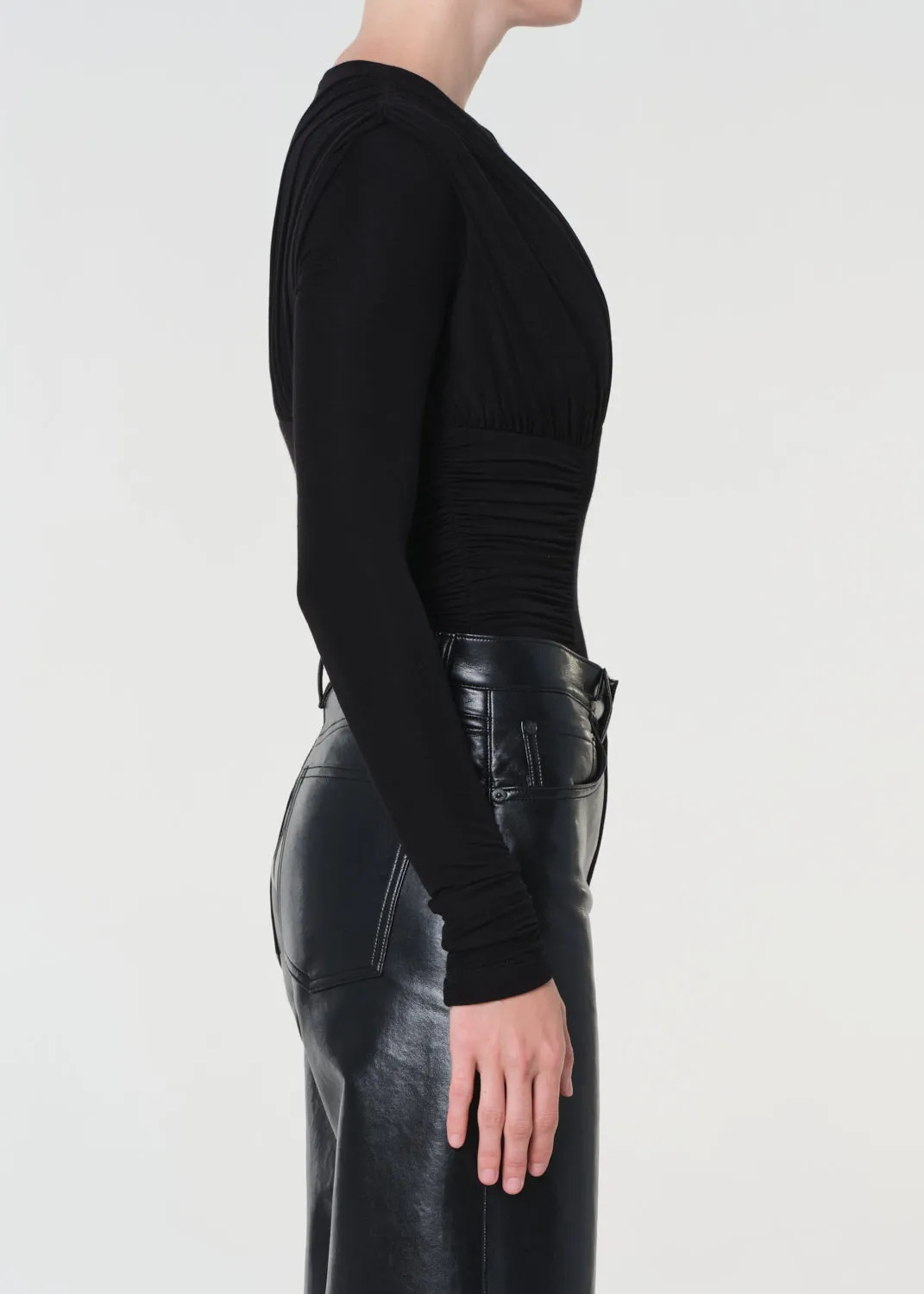Abbi Bodysuit in Black sold by Agolde product image thumbnail 3