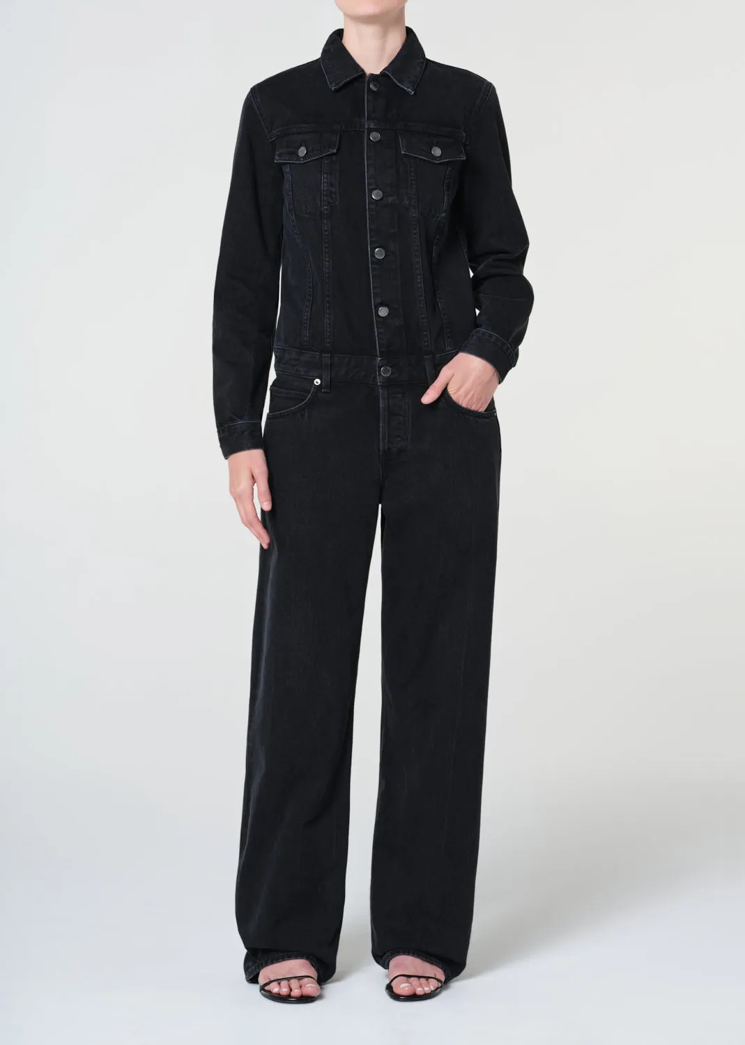 Esther Jumpsuit (Weightless) in Raven sold by Agolde