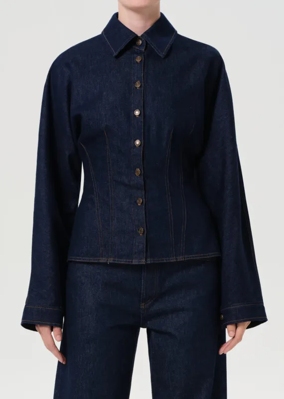 Devon Shirt in Rinse sold by Agolde