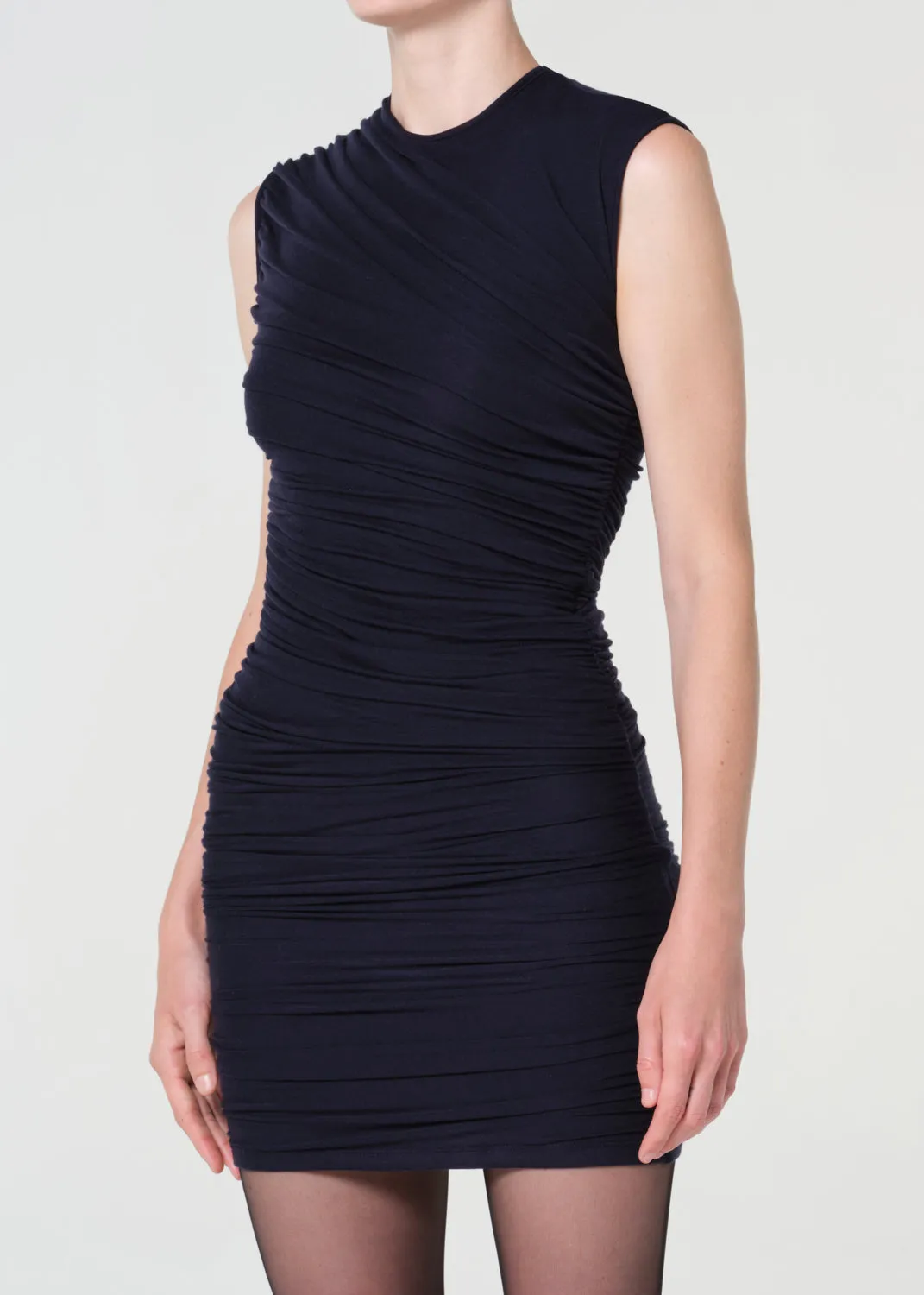 Ester Twist Dress in Navy sold by Agolde product image thumbnail 4